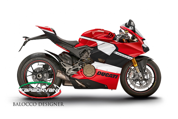Carbonvani - Ducati Panigale V4 / S / Speciale "ARUBA Ver 4" Design Carbon Fiber Full Fairing Kit - ROAD VERSION (8 pieces) Carbonvani - Ducati Panigale V4 / S / Speciale "ARUBA Ver 4" Design Carbon Fiber Full Fairing Kit - ROAD VERSION (8 pieces)